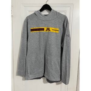 Minnesota Gophers Gray Under Armour Hoodie Size Large
